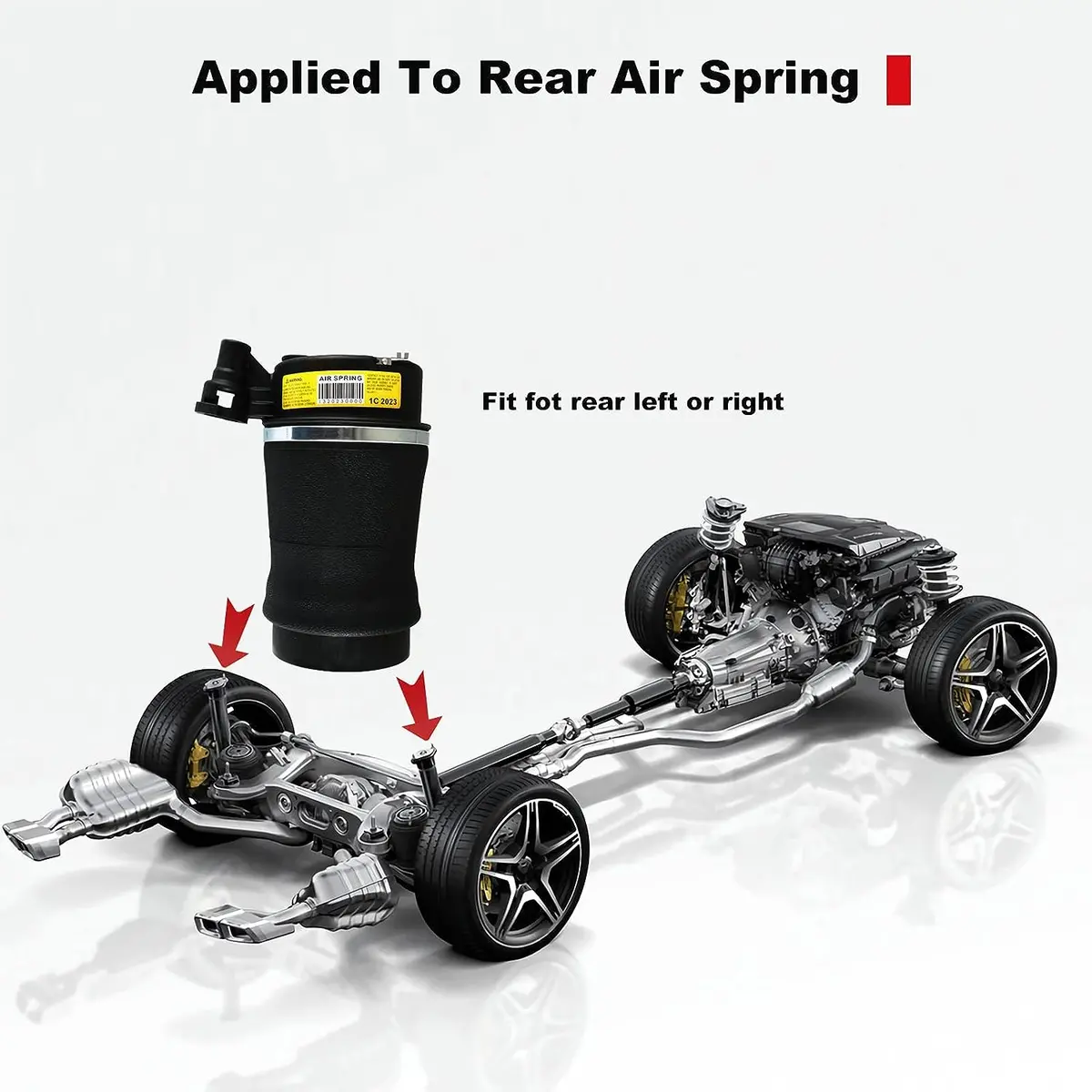 Rear Air Suspension Spring Bag | Lincoln Mark Vii 1993-1998  | Vigor Oem 3U2z5580fa 1