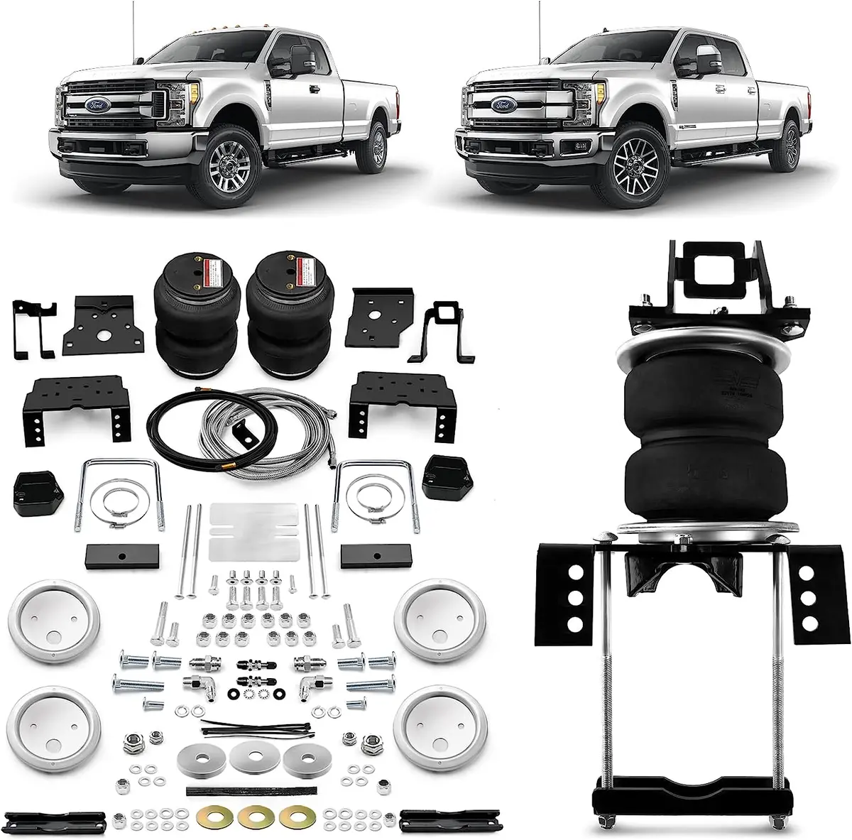 Vigorlift 5000 Xl Pro+ Air Spring Kit For Ford F-250 F-350 2011-2016 4Wd - Oem 89396 1