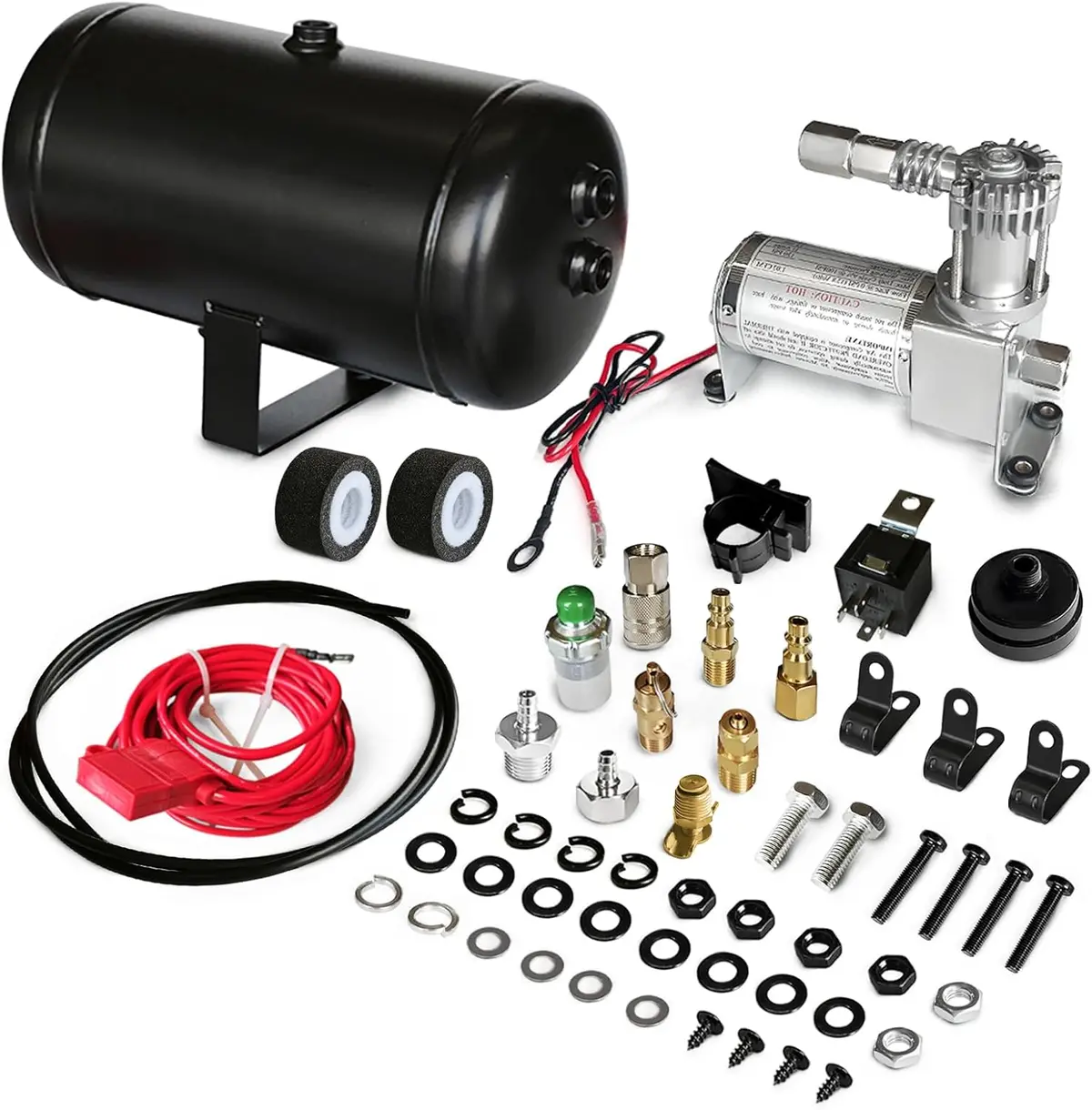 Vigor Air Suspension Compressor Kit With 98C Compressor For Air Ride Systems - P/N10000 1