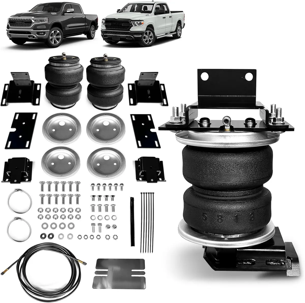 Vigorlift 5000 Xl Pro Air Spring Suspension Kit For Ram 1500 2009-2023 - Oem 57365 1