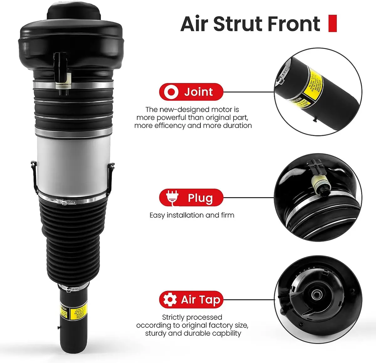Front Air Suspension Strut | Audi Q7 Sq7 Q8 2016-2022 | Vigor Oem 4M4616039, 4M0616039ac 1