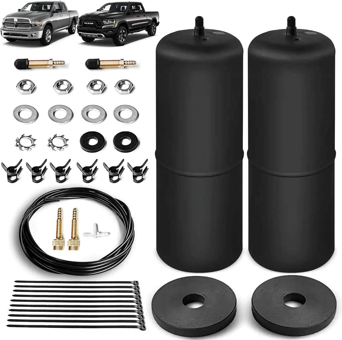 Vigorlift 1000Hd Rear Air Suspension Spring Kit | Dodge Ram 1500 Rebel/ Standard 2019-2024 | Vigor Oem 7X 60828Hd 1