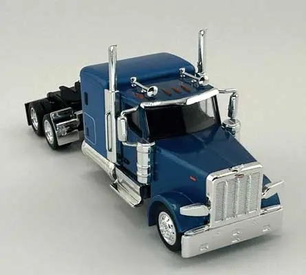 Ho Logistics Peterbilt 589 72" Sleeper-Cab Semi Tractor - Assembled -- Metallic Blue   (734-589064) 1
