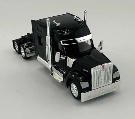 Ho Logistics Kenworth 990 Stand-Up Sleeper-Cab Semi Tractor - Assembled -- Black   (734-990095) 1