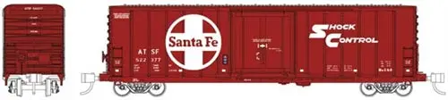 Pacific Car & Foundry 70-Ton 50' Exterior-Post Insulated Boxcar - Ready To Run -- Santa Fe 522350   (80500000061156E) 1