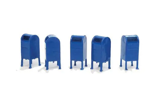 All Scale Miniatures Us Mail Dropbox -- Pkg(5)   (179-1600930) 1