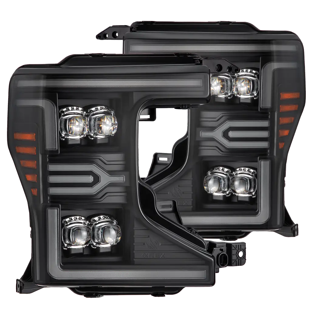 Alpha Rex 20-22 Ford Super Duty Nova-Series Led Projector Headlights Black 1