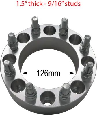 8 X 6.5 / 9/16 Studs / 1.5"-3" Thickness (Ram/Ford/Chevy/Gmc) 1