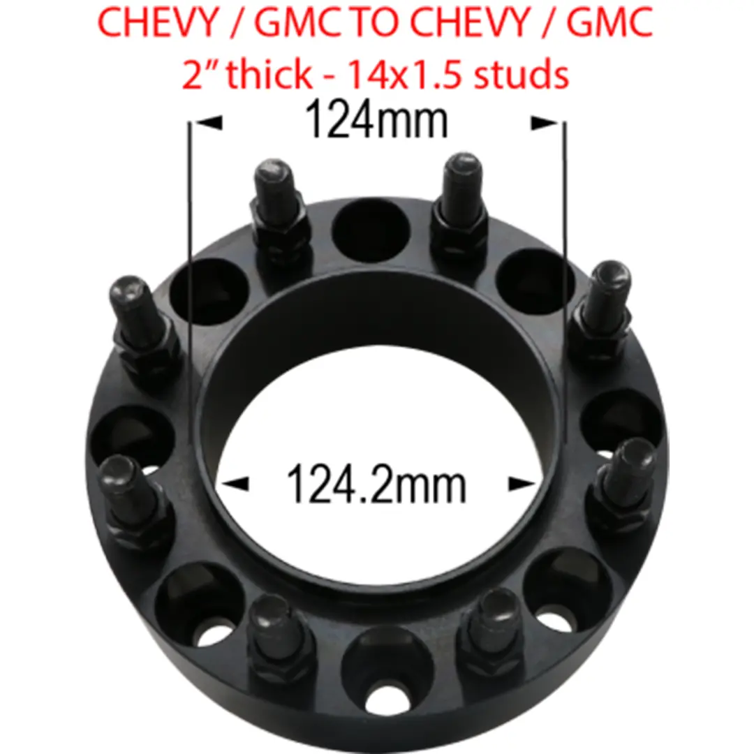 8 X 180Mm To 8 X 180Mm - Hub And Wheel Centric 2" (Chevy/Gmc) 1