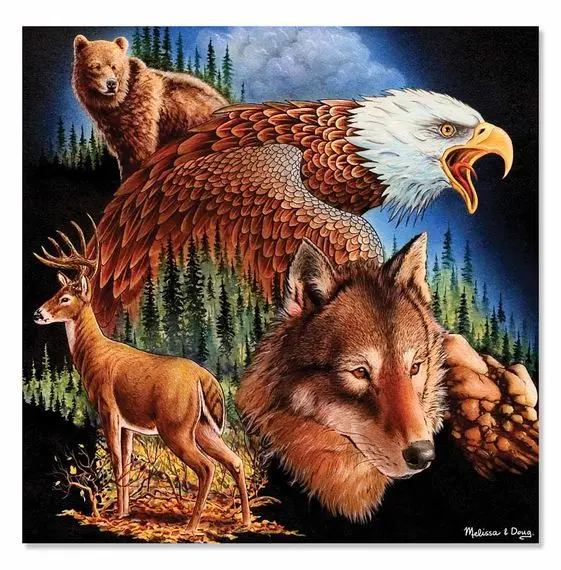 Melissa & Doug King Of The Mountain Cardboard Jigsaw - 500 Pieces  (M&D9033) 1