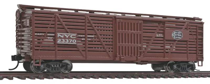 Walthers 40' Stock Car W/Dreadnaught Ends - Ready To Run Ho Scale (910-4507) 1
