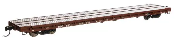 Walthers 60' Pullman-Standard Flatcar - Ready To Run -- Bnsf #584966 (910-5392) 1