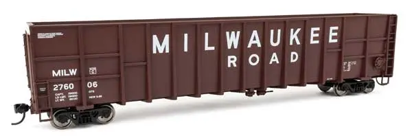 Walthers 61' Wood Chip Gondola - Ready To Run -- Milwaukee Road #276006   (910-6117) 1