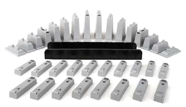 Walthers Power-Loc Track -- Bridge & Pier Set - Kit   (931-1365) 1