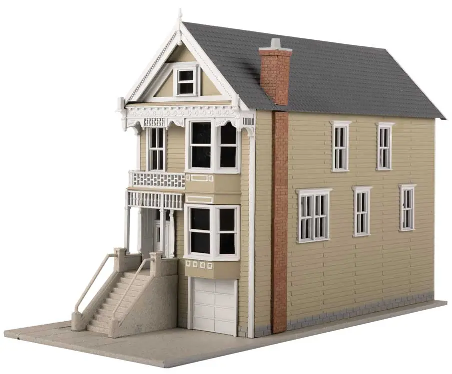 Walthers Kavanaugh House Victorian House -- Kit - 3-9/16 X 7-11/16 X 5" 9.05 X 19.53 X 12.7Cm   (931-951) 1