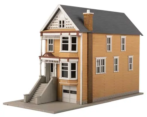 Walthers Gingerbread House Victorian House -- Kit - 3-9/16 X 7-11/16 X 5" 9.05 X 19.53 X 12.7Cm   (931-954) 1