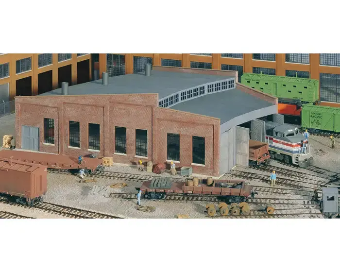 Walthers  Ho Three Stall Roundhouse -- Kit   (933-3041) 1