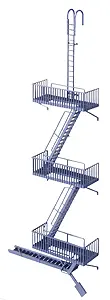 Walthers Vintage Fire Escape Kit 933-3729) 1