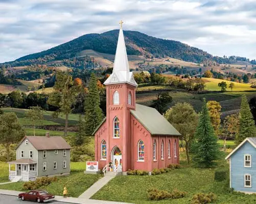 Walthers Brick Church - N Scale   (933-3858) 1