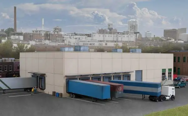 Walthers Modern Concrete Warehouse  (933-3862) 1