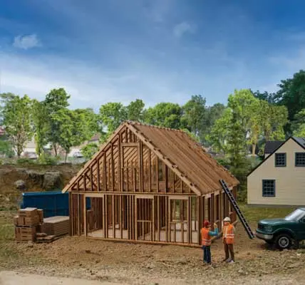 Walthers House Under Construction   (933-4157) 1