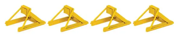 Walthers Assembled Track Bumper Pkg(4) -- Yellow   (948-83108) 1
