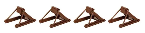 Walthers Assembled Track Bumper Pkg(4) -- Rust Brown   (948-83109) 1