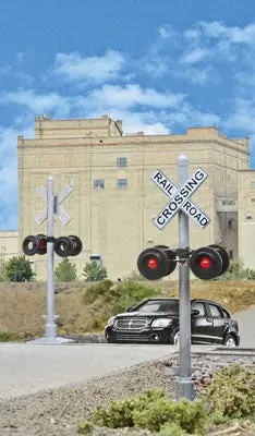 Crossing Flashers -- Set Of 2 Working Signals (Use With Crossing Signal Controller) 1