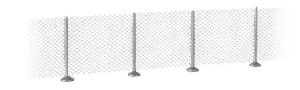 Walthers Metal Industrial Fence -- Kit - 23-5/8 X 5/8" 60Cm X 16Mm (32 Posts)   (949-9000) 1