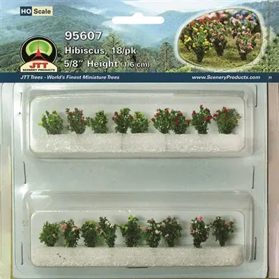 Jtt Hibiscus, Ho-Scale, 18/Pk   (Jtt95607) 1