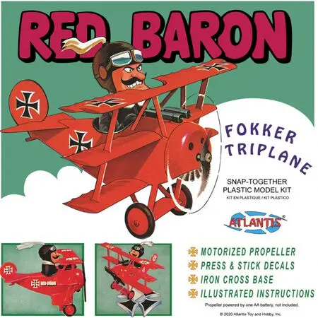 Atlantis Red Baron Fokker Tri Plane (Snap)    (Aanm5903) 1