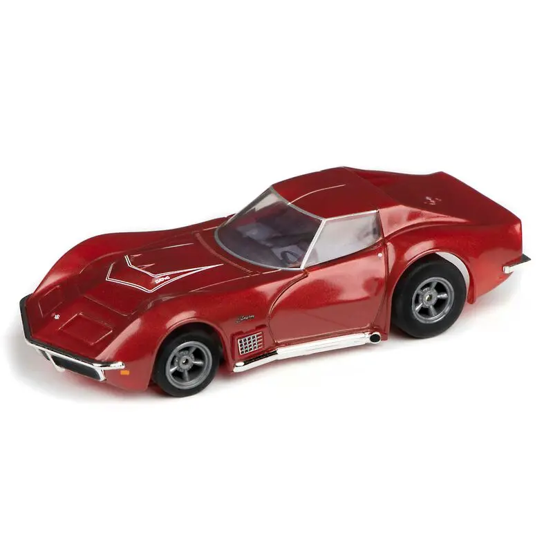 Ho 1970 Chevy Corvette Lt1 Mega G+ Slot Car, Red Metallic 1