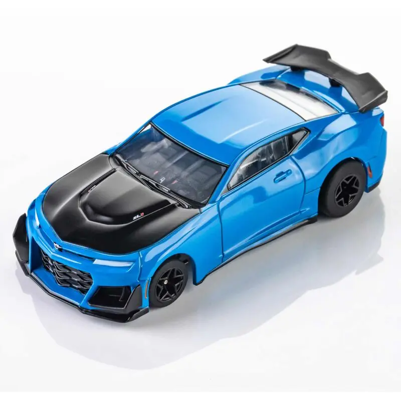 Ho 2021 Chevy Camaro Zl1 Mega G+ Slot Car, Rapid Blue 1