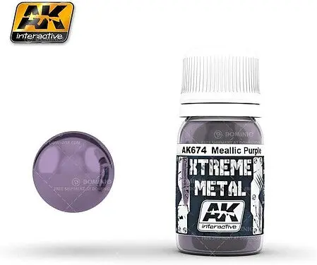 Ak Interactive Xtreme Metal Purple Metallic Paint 30Ml Bottle   (Aki674) 1