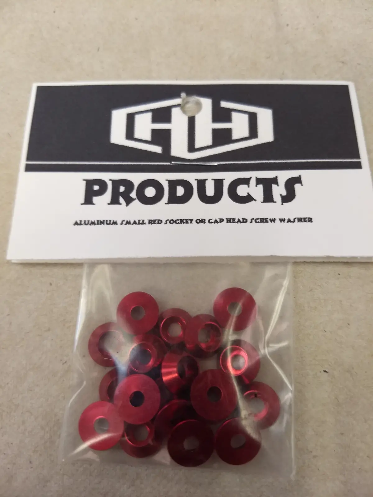 Hamilton Hobbies Aluminum Small Red Washers 3Mm  (20)   (Ham5433-R) 1