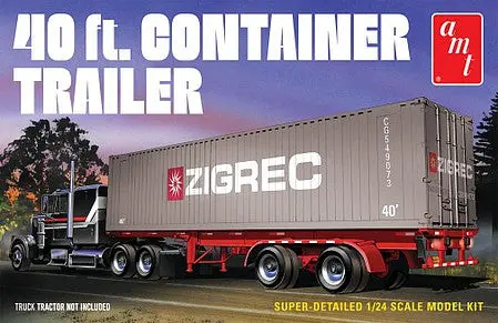 Amt 1/24 40' Semi Container Trailer (Amt1196) 1