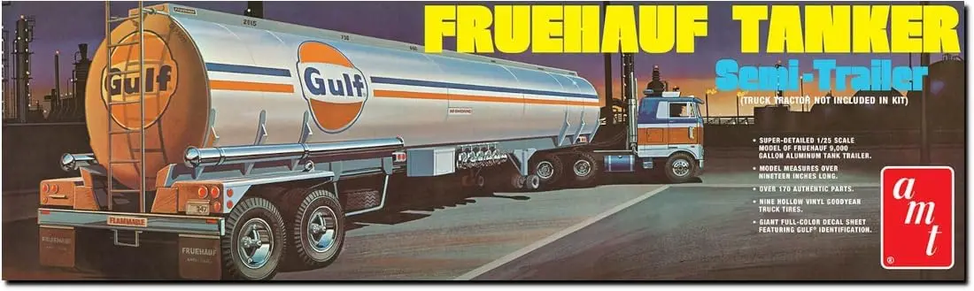 Amt Fruehauf Tanker Gulf 1:25 Scale Model Kit    (Amt1354) 1