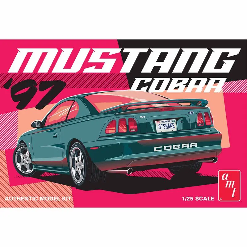 Amt 1/25 1997 Ford Mustang Cobra Model Kit   (Amt-1494) 1