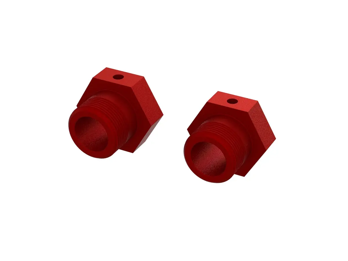 Arrma Aluminum Wheel Hex 24Mm (Red) (2Pcs) (Ara310928) 1