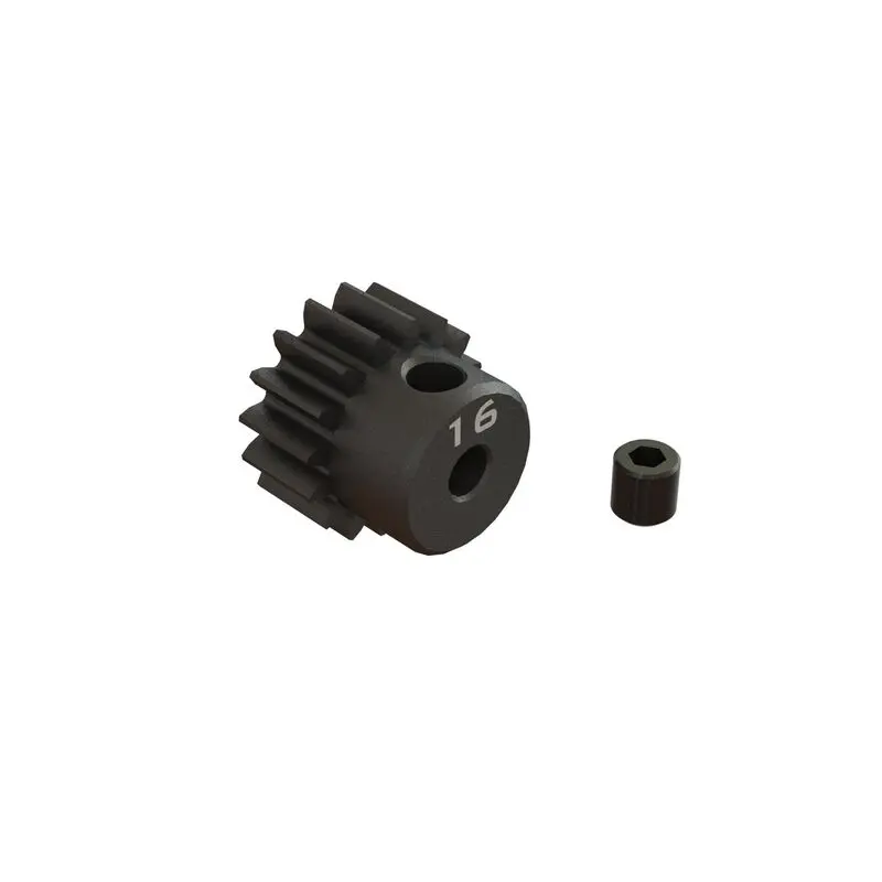 Arrma 16T 0.8Mod 1/8" Bore Cnc Steel Pinion Gear   (Ara311078) 1
