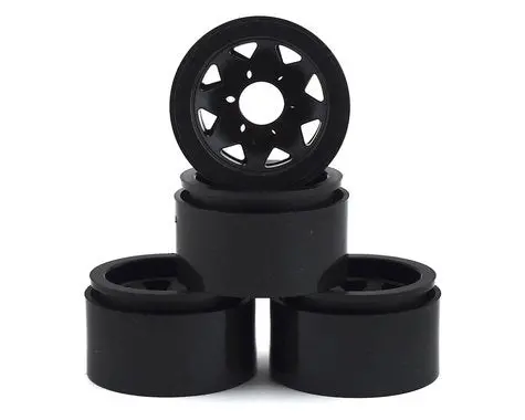 Element Rc Enduro 1.55” Trigon Wheels (Black)  (Asc42111) 1