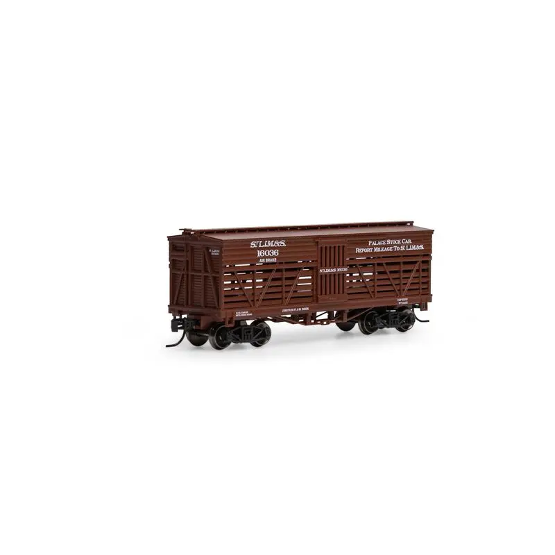 Athearn N 36' Old Time Stock Car, Slim&S #16036 (Ath5252) 1