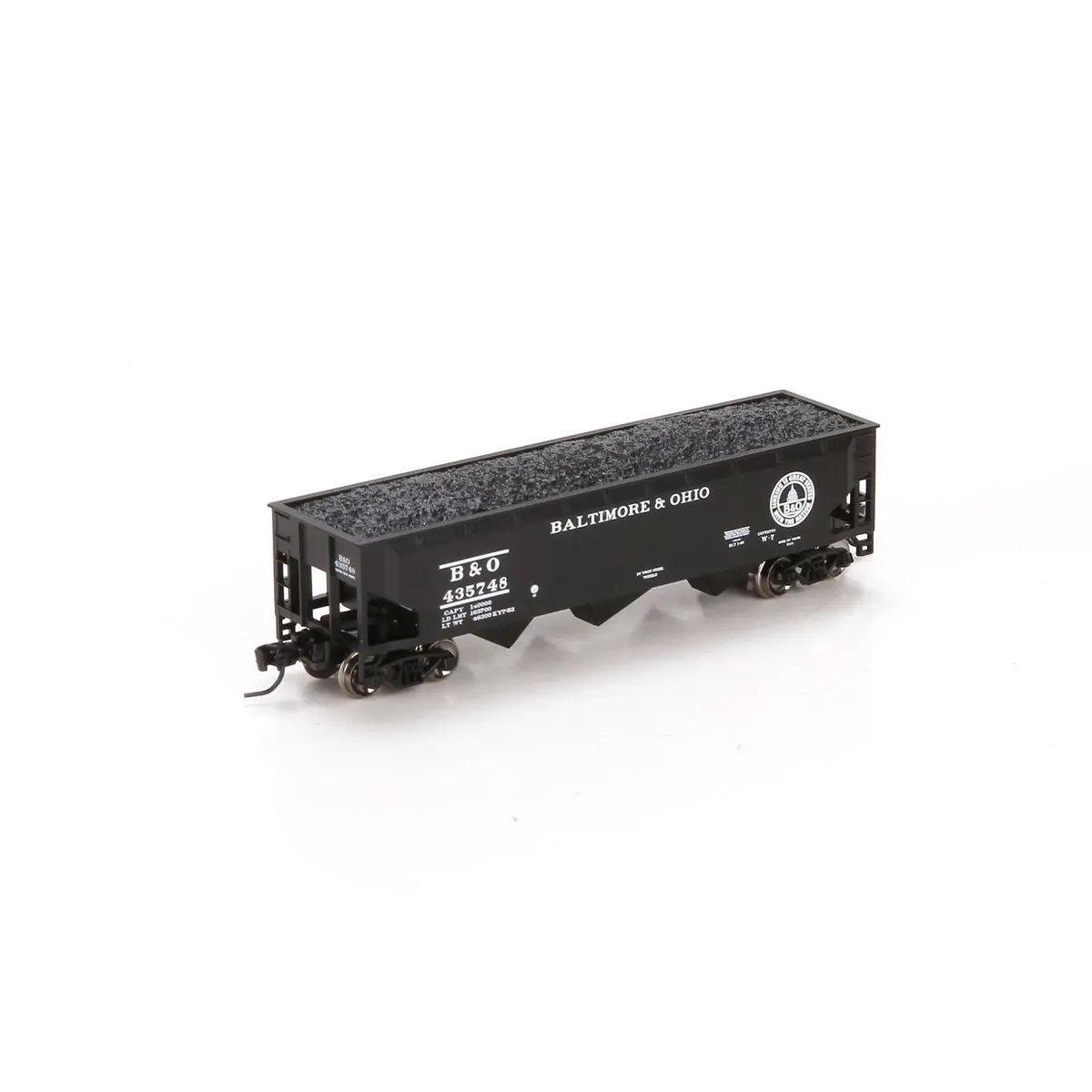 Athearn N 40' 3-Bay Offset Hopper W/Load, B&O #435748 (Ath6561) 1