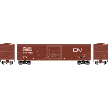 Athearn Ho Rtr 50' Superior Plug Door Box, Cn #408037 (Ath71037) 1