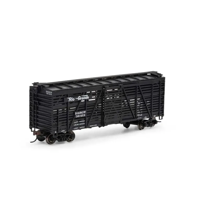 Athearn Ho 40' Stock Car, D&Rgw #36413   (Ath75995) 1