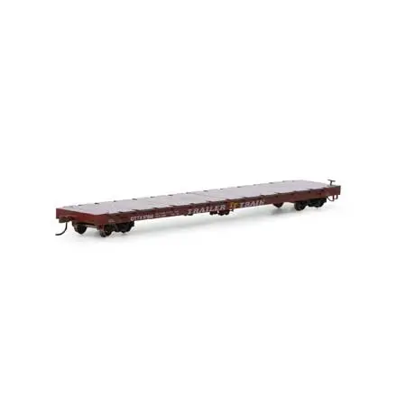 Athearn Ho Rtr 60' Flat Car, Ottx/Brown Logo #97058  (Ath97069) 1
