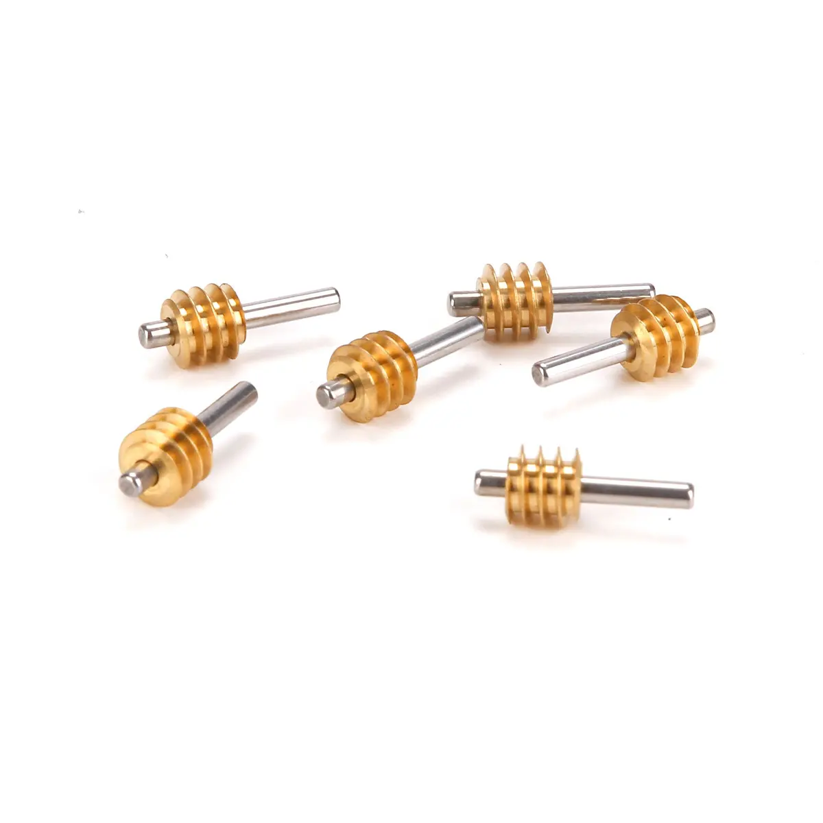 Ho Worm Gear With Shaft, Brass (6)    [Athg40063] 1