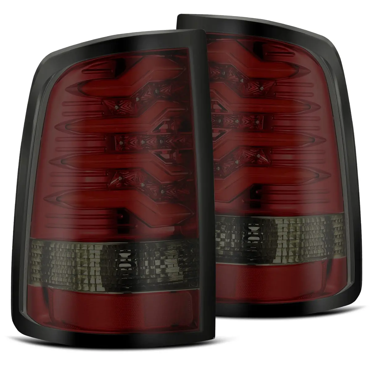 Alpha Rex 09-18 Ram Truck Pro-Series Led Tail Lights Red Smoke 1
