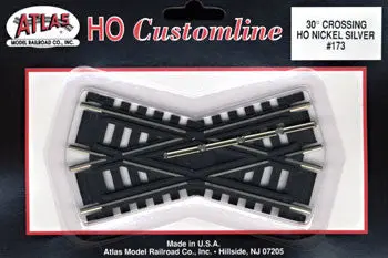 Atlas Code 100 30 Degree Crossing Cl Nickel Silver Ho     (Atl173) 1