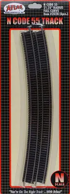 Atlas Code 55 21 1/4" Full Curve (6) N (Atl2028) 1